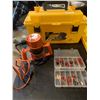 Image 2 : Tool Box With New Looking Black and Decker Router Plus Lots of Bits