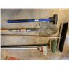 Image 2 : Sledgehammer Spade Shovel and a Shop Broom