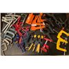 Image 1 : Huge Lot Of C Clamps and Other Assorted Clamps