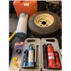 Image 3 : Car and Hose Lot Jerry Can Hydraulic Jack Plus More