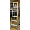 Image 1 : Six Foot Tall Aluminum Ladder With Some Wear Dents and Dings