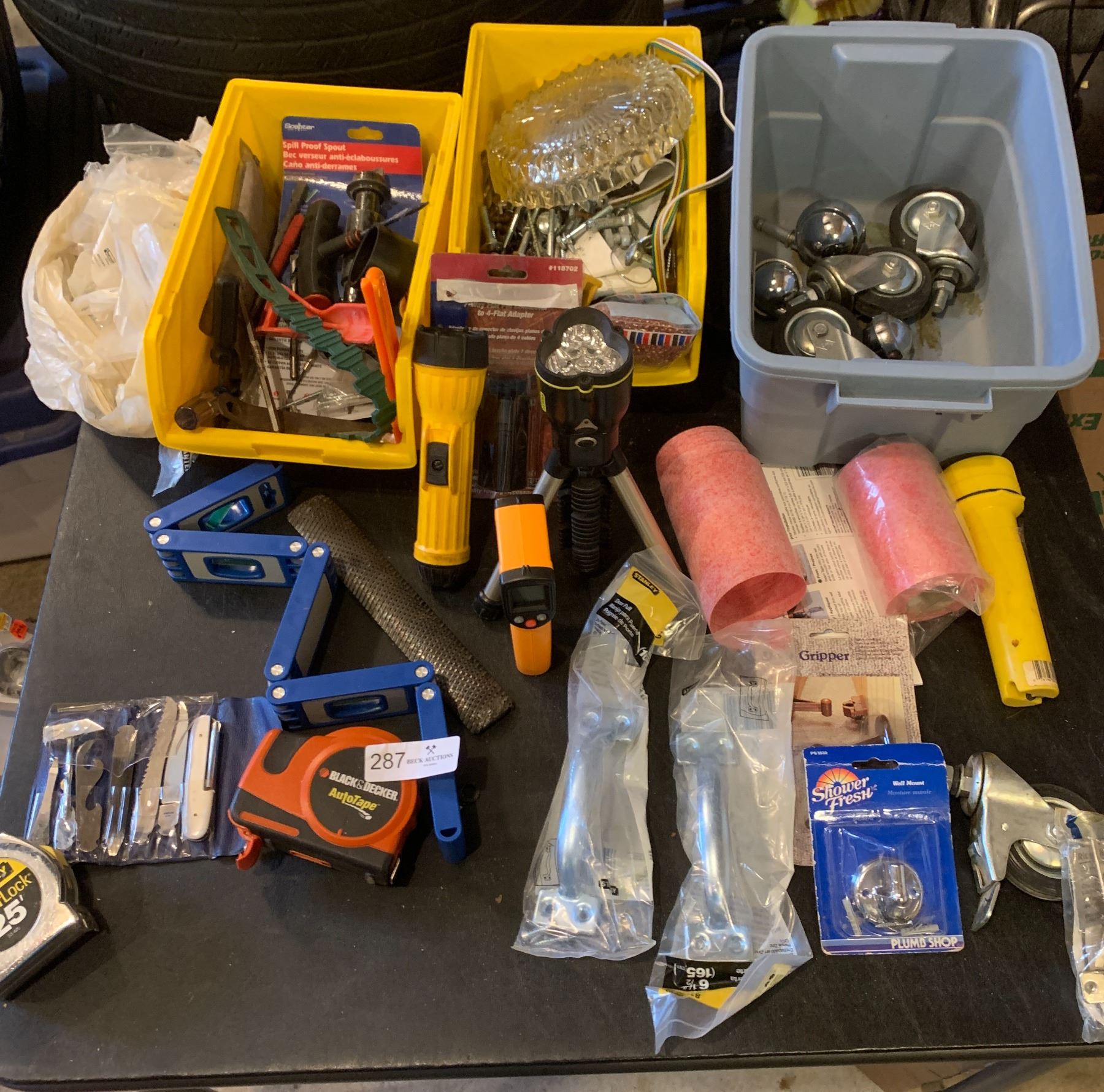 Totes of Tools and Do it Yourself Shop Supplies Lot Beck Auctions Inc.