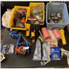 Image 1 : Totes of Tools and Do it Yourself Shop Supplies Lot