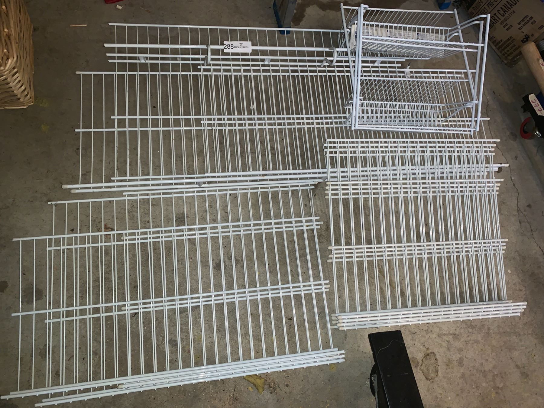 Metal Shelves For Slat Board Beck Auctions Inc.