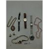 Image 3 : Assortment of Costume Jewlery, Watches ,And Watch Parts
