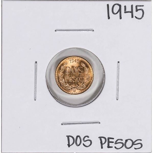 1945 Mexico Dos Pesos Gold Coin