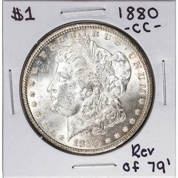 1880-CC Reverse of 79' $1 Morgan Silver Dollar Coin