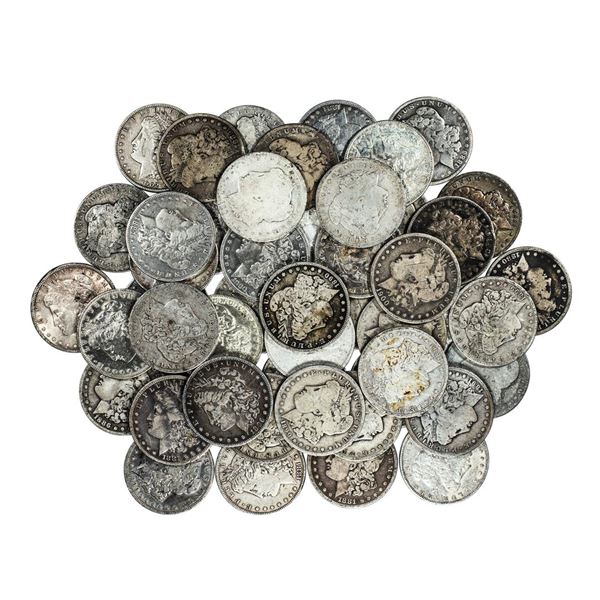 Lot of (50) Pre-1921 $1 Morgan Silver Dollar Coins