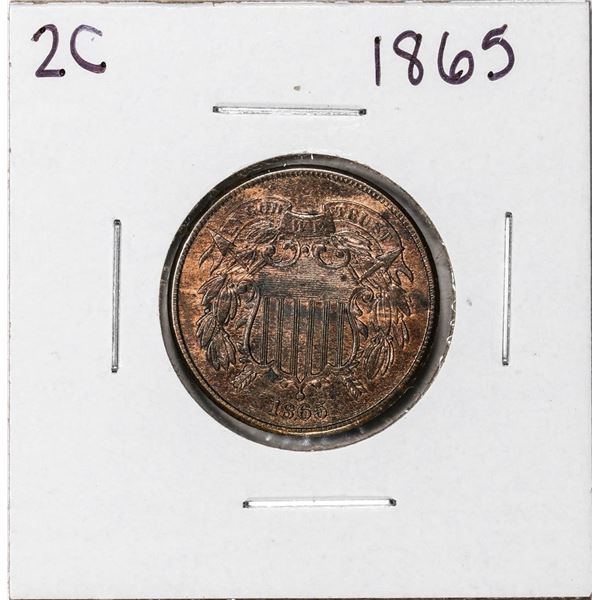 1865 Two Cent Piece Coin