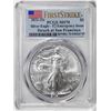 Image 1 : 2021-(S) Type 2 $1 American Silver Eagle Coin PCGS MS70 First Strike Emergency Issue