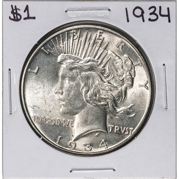 1934 $1 Peace Silver Dollar Coin