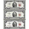 Image 1 : Lot of (3) 1963 $2 Legal Tender Star Notes