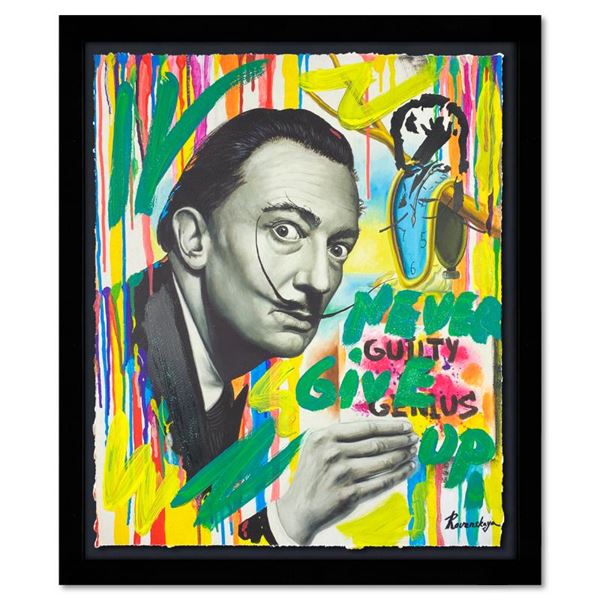 Nastya Rovenskaya "Guilty of Genius" Original Mixed Media on Paper