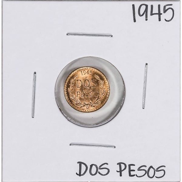 1945 Mexico Dos Pesos Gold Coin