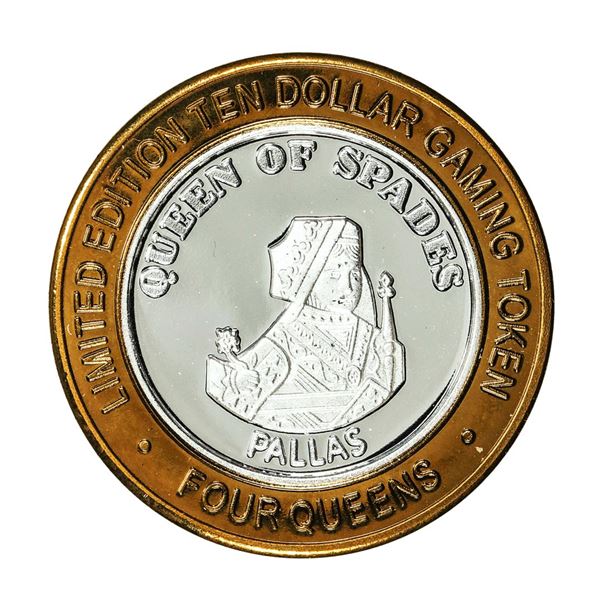.999 Fine Silver Four Queens Las Vegas, NV $10 Limited Edition Gaming Token