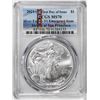 Image 1 : 2021-(S) Ty. 1 $1 American Silver Eagle Coin PCGS MS70 First Day of Issue Emergency SF