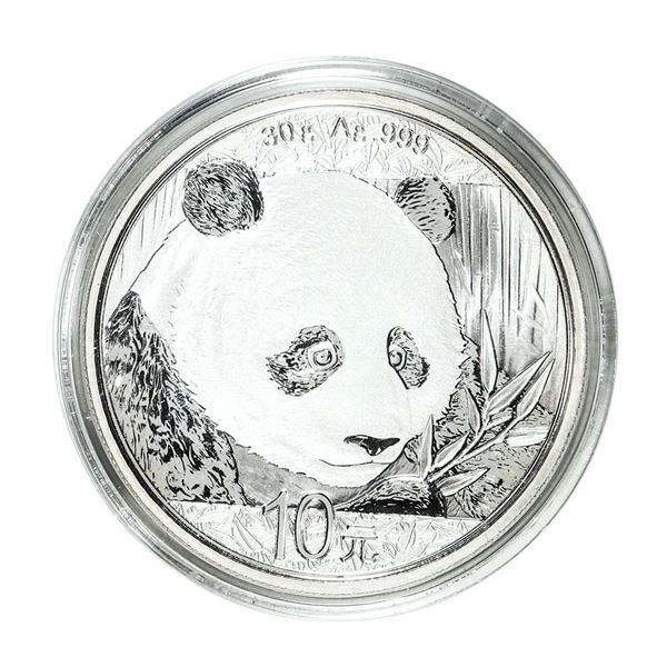 2018 China 10 Yuan Panda Silver Coin
