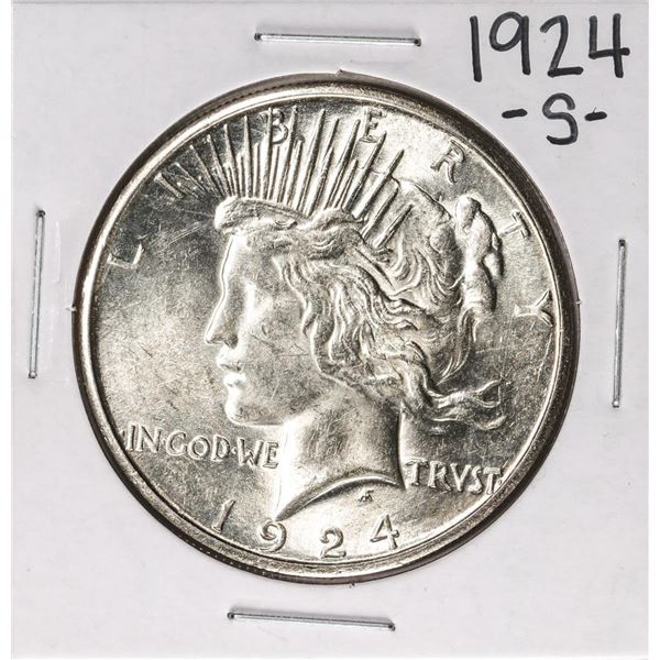 1924-S $1 Peace Silver Dollar Coin