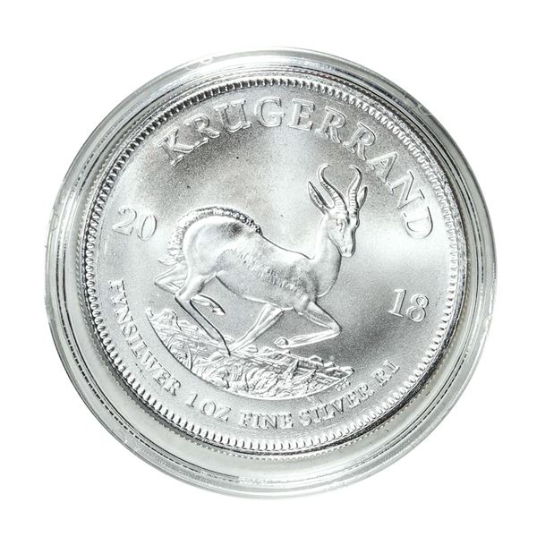 2018 South Africa 1oz Krugerrand Silver Coin