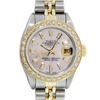 Image 2 : Rolex Ladies Two Tone Pink Mother of Pearl Diamond Datejust Wristwatch