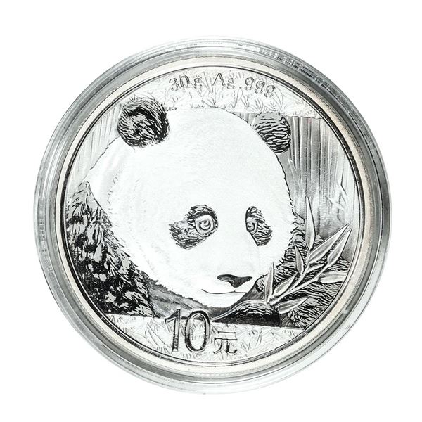 2018 China 10 Yuan Panda Silver Coin