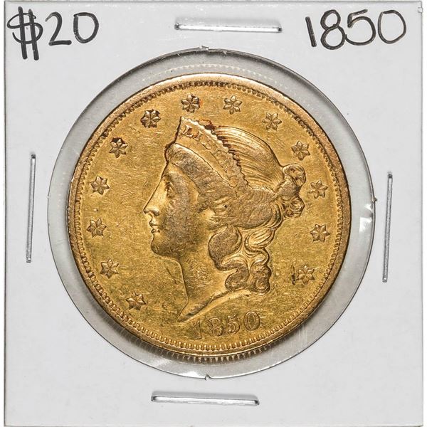 1850 Type 1 $20 Liberty Head Double Eagle Gold Coin