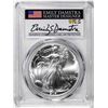 Image 1 : 2021 Type 2 $1 American Silver Eagle Coin PCGS MS70 Damstra Signature First Strike