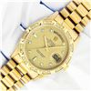 Image 2 : Rolex Men's 18K Yellow Gold Diamond Day Date President Wristwatch