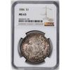 Image 1 : 1886 $1 Morgan Silver Dollar Coin NGC MS63