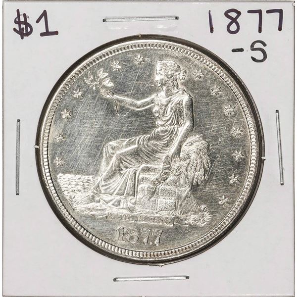 1877-S $1 Trade Silver Dollar Coin
