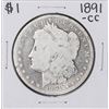 Image 1 : 1891-CC $1 Morgan Silver Dollar Coin