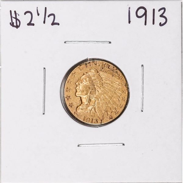 1913 $2 1/2 Indian Head Quarter Eagle Gold Coin