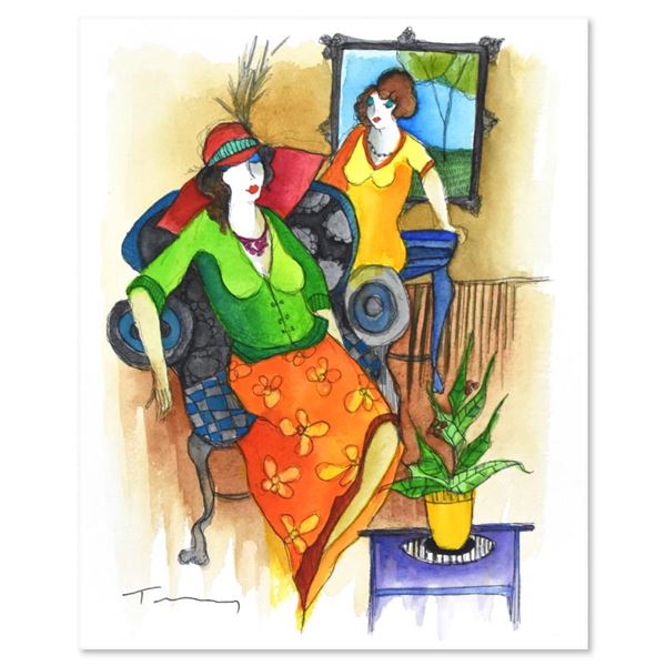 Itzchak Tarkay (1935-2012) Original Mixed Media on Board