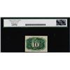 Image 2 : 1863 Second Issue Ten Cent Fractional Currency Note Fr.1244 Legacy Choice New 64PPQ
