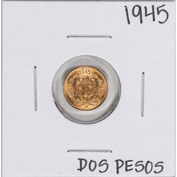 1945 Mexico Dos Pesos Gold Coin
