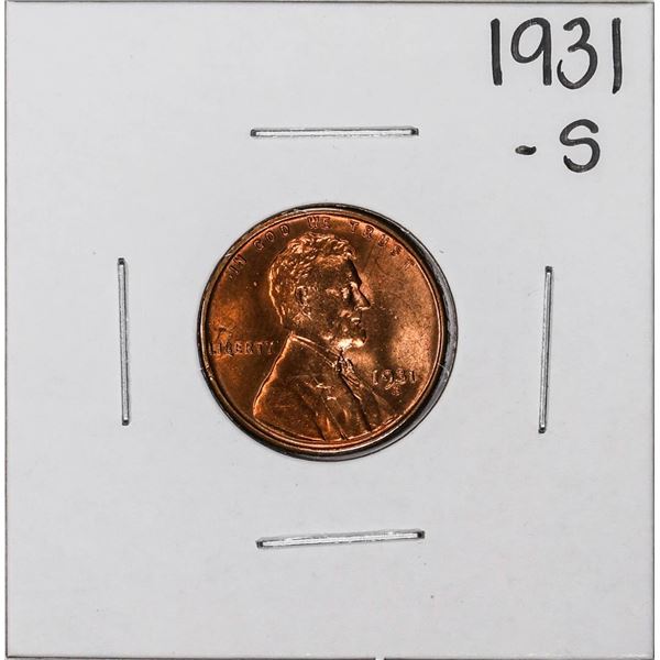 1931-S Lincoln Wheat Cent Coin
