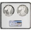 Image 2 : 1986-S & 2021-S First Year of Issue $1 Proof Silver Eagle Coin Set NGC PF69 Ultra Cameo