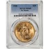 Image 1 : 1908 No Motto $20 St. Gaudens Double Eagle Gold Coin PCGS MS65
