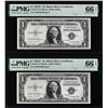 Image 1 : (2) Consecutive 1935G No Motto $1 Silver Certificate Notes PMG Gem Uncirculated 66EPQ