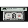 Image 1 : 1953B $2 Legal Tender Note Fr.1511 PMG Gem Uncirculated 66EPQ