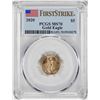 Image 1 : 2020 $5 American Gold Eagle Coin PCGS MS70 First Strike