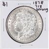 Image 1 : 1878 7/8TF Strong $1 Morgan Silver Dollar Coin