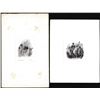 Image 1 : Lot of (2) 1800's Vignette from Original Proof Plates