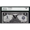 Image 1 : 1899 $1 Black Eagle Silver Certificate Note Fr.236 Legacy Extremely Fine 40