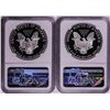 Image 2 : Lot of 1989-1990 $1 Proof American Silver Eagle Coins NGC PF69 Ultra Cameo