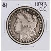 Image 1 : 1893-CC $1 Morgan Silver Dollar Coin