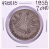 1858 ZoMO Mexico 4 Reales Silver Coin