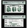 Image 1 : Set of Giori Test Note Washington & Lincoln Memorial PMG Superb Gem Unc 67EPQ