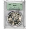 1923 $1 Peace Silver Dollar Coin NGC MS63 Old Green Label