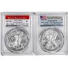 Image 1 : Lot of 2021-(S) Type 1 & 2 $1 American Silver Eagle Coins PCGS MS70 First Strike